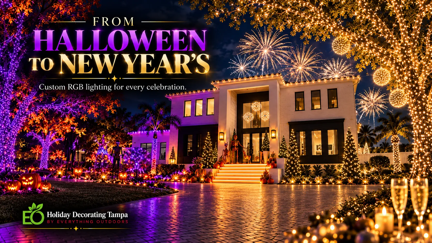 From Halloween to New Year's: custom RGB lighting for every celebration