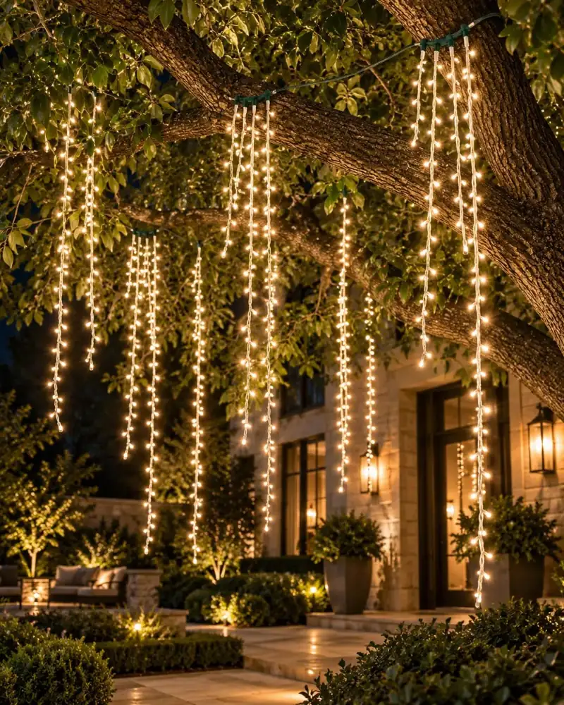 Palm and tree wrap holiday lighting installation in Tampa by Holiday Decorating Tampa (8)